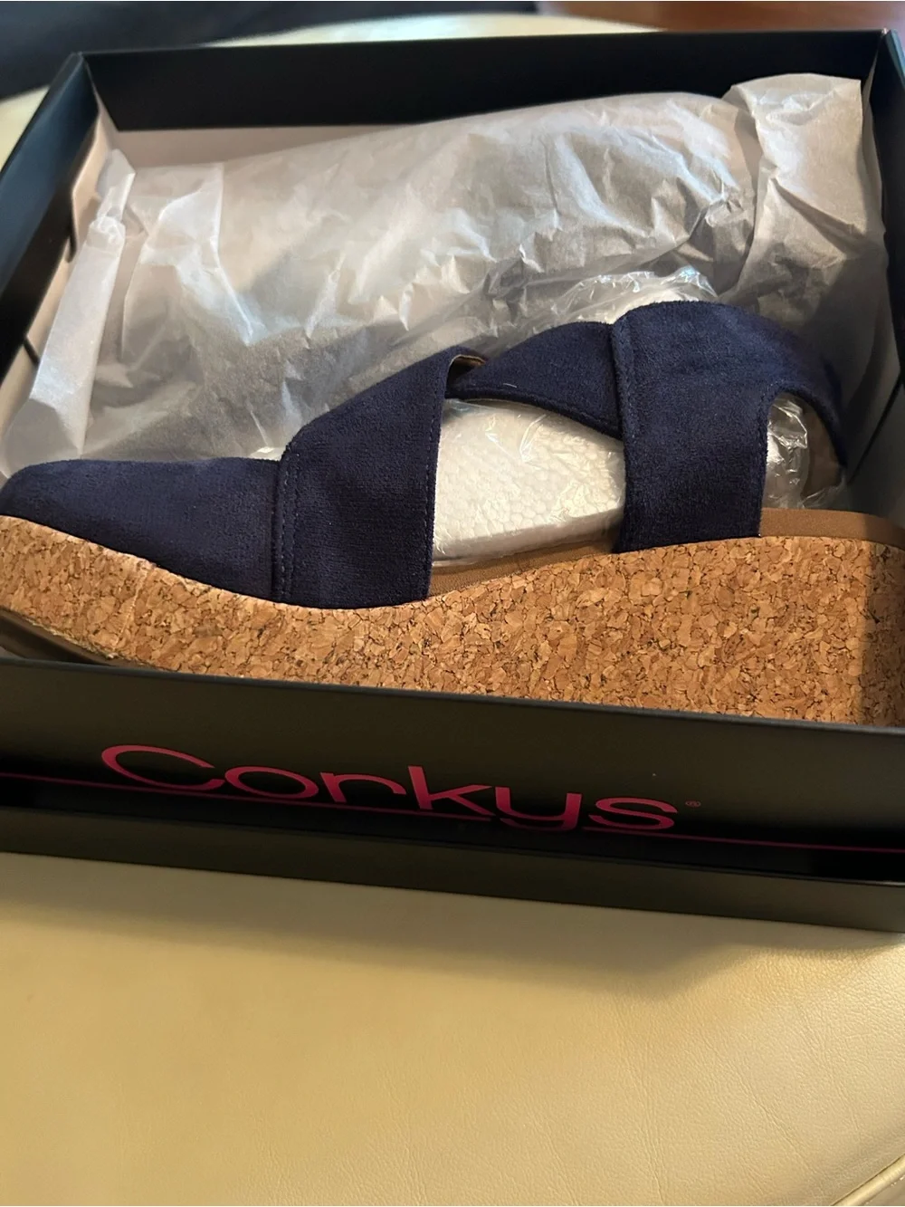 Corkys Womens Case Closed Wedge Casual Shoes